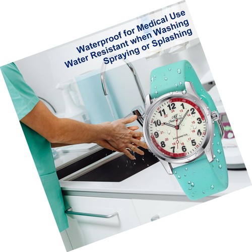 Nurse Watch Wrist Watch Easy to Read Watches for Medical Students, Hand - Picture 5 of 9