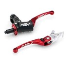 ASV F4 Quad ATV Lever Set PRO PACK Red Long Yamaha Raptor 700 / R 2007-2024