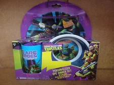 ZAK NICKELODEON NINJA TURTLES KID 3 PIECES DINNERWARE BOX SET 100% ORIGINAL L@@K
