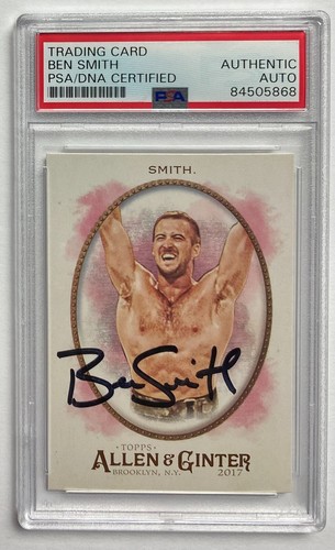 BEN SMITH FIRMADO POR ALLEN & GINTER #211 AUTÉNTICO TRASERO CERTIFICADO POR PSA/ADN - Imagen 5 de 6