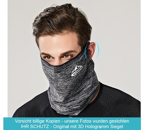 schlauchschal Gesichtsschal Nackenschutz Gesichtsschutz Motorrad schwarz - Bild 1 von 4