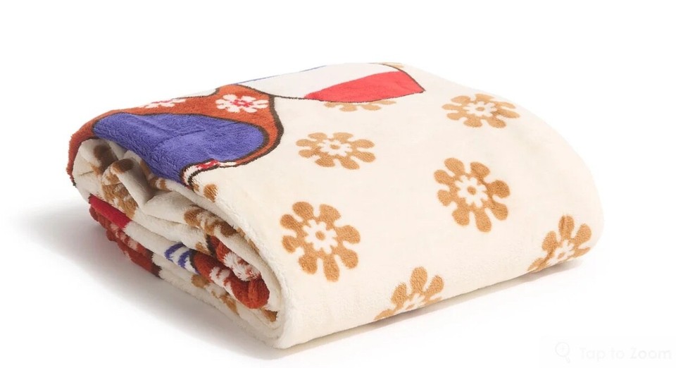 Vera Bradley Big Toasty Teddy Throw Blanket 80” X 50” NWT eBay
