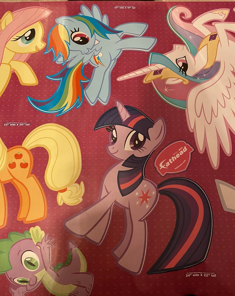 My Litte Pony Images Fathead! - ¡Hoja completa de 10 pegatinas grandes reutilizables! Foto 4 de 4