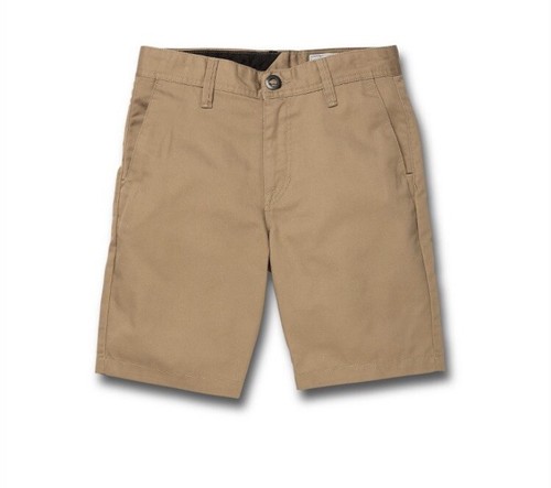 VOLCOM LITTLE BOYS' FRICKIN CHINO SHORT, KHAKI, 26(12) - Picture 1 of 2