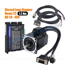 STEPPERONLINE Nema 23 Closed Loop Stepper Motor 170oz.in Servo Driver CL57T Kit