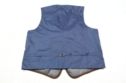 Hart Scaffner Marx Quilted Insulated Waistcoat Mens Large Navy Blue Buckleback - Picture 4 of 9