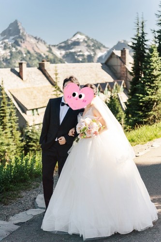 Gorgeous Wedding Dress Gown with free veil, Worn Once for Pre-Wedding Photoshoot - Picture 2 of 7