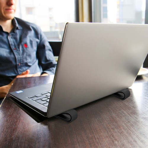 Laptop Stand Office Travel Desk Holder for Bed Adjustable Riser Portable - Picture 6 of 12
