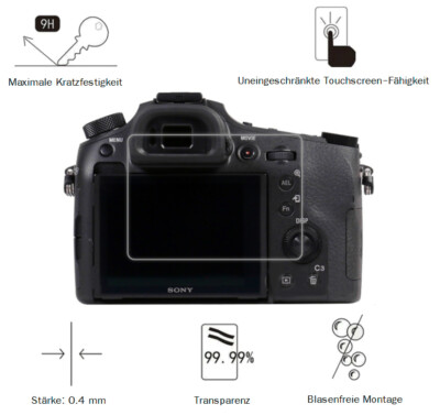 Sony RX10 Mark IV 0,4 mm Adhäsion Displayschutzglas Schutzfolie LC7660