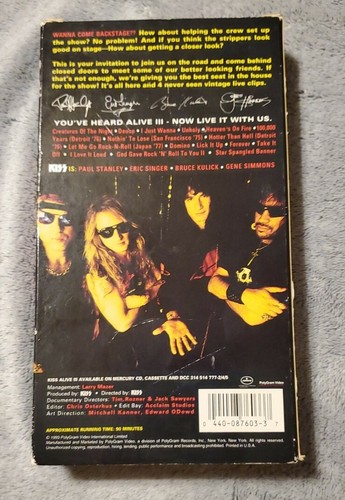 Konfidential by Kiss (VHS, Jul-1993, Polygram) - Picture 2 of 2