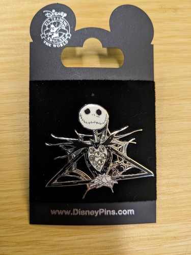 Nightmare Before Christmas Disney Pin Jack Skellington Jeweled Spiderweb - Bild 1 von 3