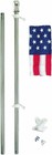 New ListingValley Forge Flag Pole 6 Ft Stainless Steel Sectional Kit 3x5 E American Flag