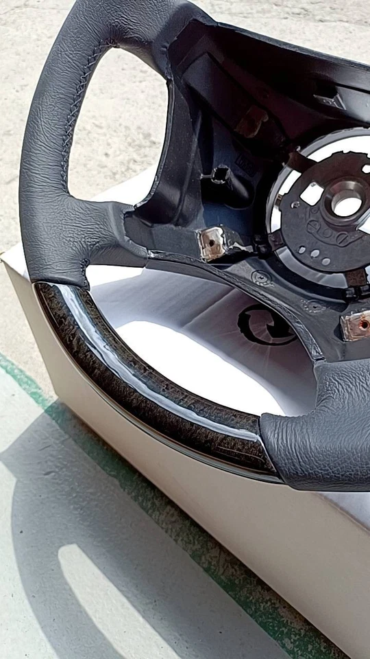 96-98 Mercedes E430 W210 руль темно-зеленый дерево + BK кожи предварительный фейслифтинг - Изображение 4 из 4