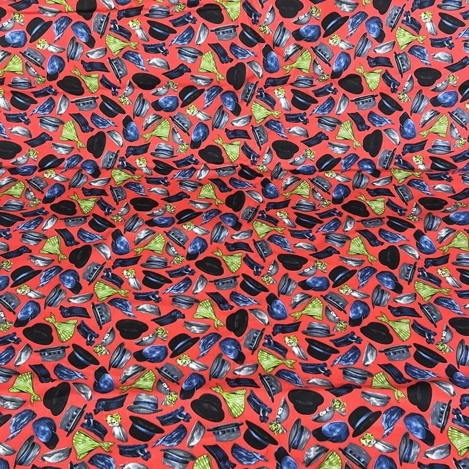 Remanente de tela de sombreros de acolchado Norman Rockwell Treasures Foto 4 de 4