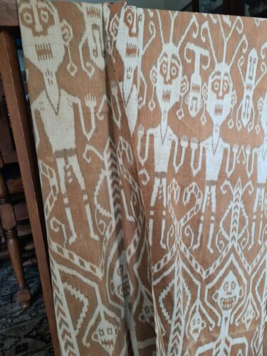 RARE Textile - Borneo HEADHUNTERS CEREMONIAL IKAT - Pua Kumbu Iban, Vintage - Picture 4 of 9