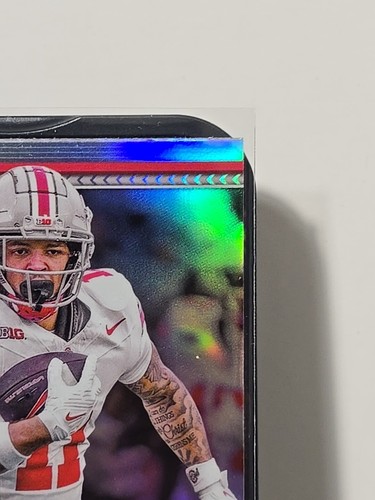Brandon Inniss 2024 Bowman University U Chrome Refractor #23 Ohio State - Picture 3 of 6