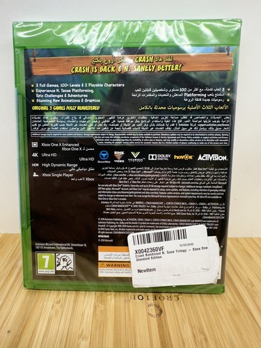 Crash Bandicoot N Sane Trilogy - XBox ONE Game - Brand New Sealed - Picture 2 of 2