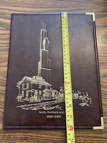 Sears,Roebuck and Co. 1886-1986 Brown Leather Folio - Picture 6 of 6