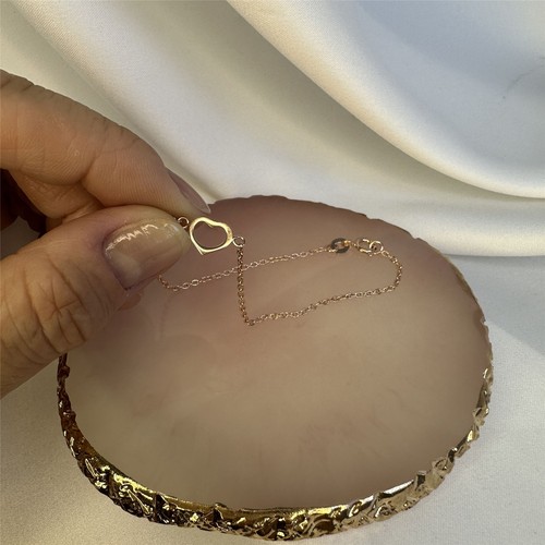 Rosévergoldet Sterlingsilber 7 Zoll Herz Armband Liebe Herzen - Bild 5 von 7