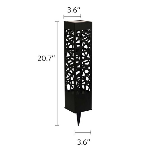 Tommy Bahama Square Solar LED Pathway Bollard Accent Auto Light, 5-pack 20 Lumen - Picture 5 of 10