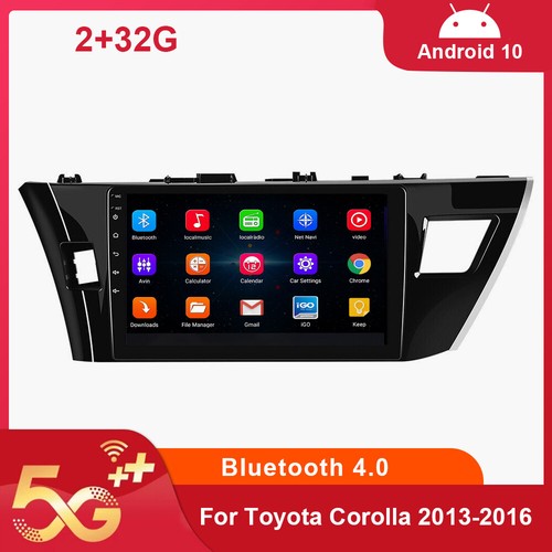For Toyota Corolla 2013-2016 Android 10 32GB Car Stereo Radio GPS Player CarPlay - Picture 5 of 12