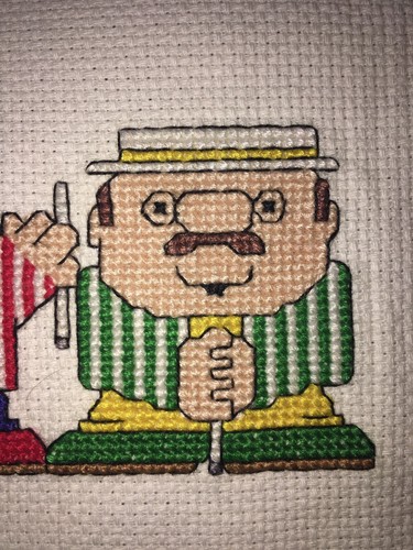 ziggy? Parlor quartet cross stitch Vintage Craft Needle Work Art Homemade - Picture 2 of 12