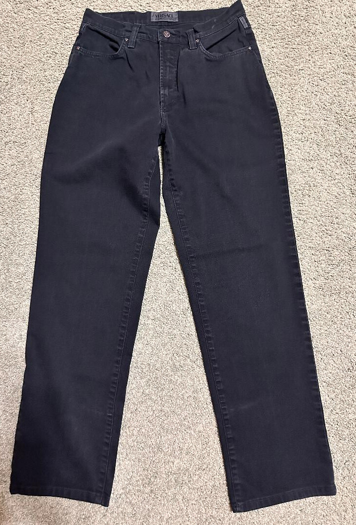 デニム・ジーパン VERSACE JEANS COUTURE Woman Jeans Black 77HAB512CDW06 906 VERSACE JEANS COUTURE BLACK DENIM WOMENS JEANS AUTHENTIC 98
