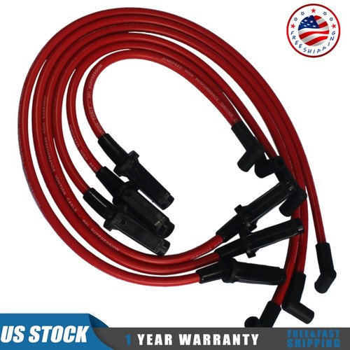 NEW Ignition Spark Plug Wires Red 10.5mm For Pontiac 3800 Series II L67 JDMSPEED - Foto 12 di 14