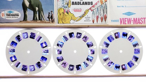 Black Hills / Badlands SD 3-reel Set A486 - Sawyers S6a View-Master Packet - Picture 5 of 5