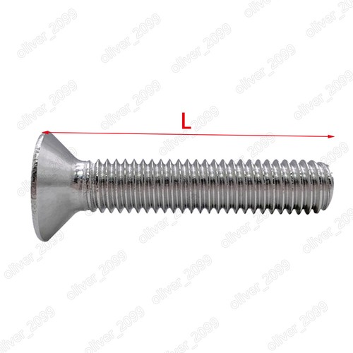 Nickeled Steel Phillips Countersunk Flat Head Small Screws M1.4 M2 M2.5 M3 - Picture 3 of 6