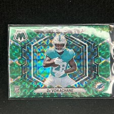 DEVON ACHANE 2023 Mosaic Green Mosaic Prizm NFL Debut Rookie RC ND-8 