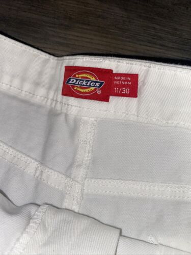 Dickies Carpenter Short Juniors High Rise Womens Size 11/30 Short White - Picture 8 of 9