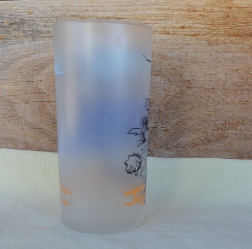 12oz VTG Libbey's Frosted Drinking Glass Tumbler CA Scenes Avalon Bay Catalina - Picture 6 of 12