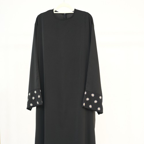 Vestido largo de noche Abaya Dubai para mujer modesto caftán modesto túnica musulmana Ramadán - Imagen 14 de 34