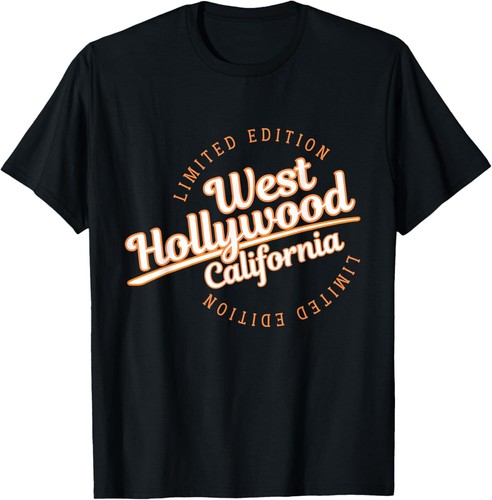 Retro Athletic West Hollywood Cali Apparel T-Shirt - Picture 6 of 9
