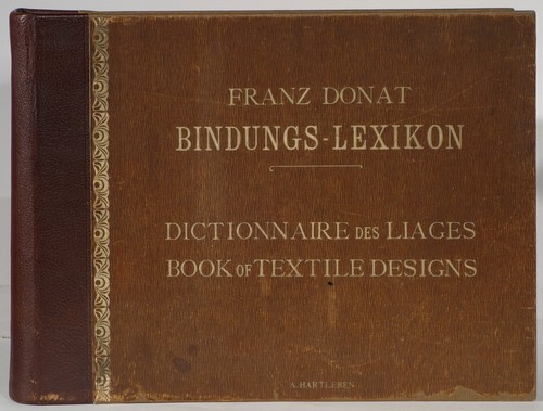 Franz Donat Textile Designs folio Bindungs/Liages 1904 swatches designer copy  - Picture 1 of 5