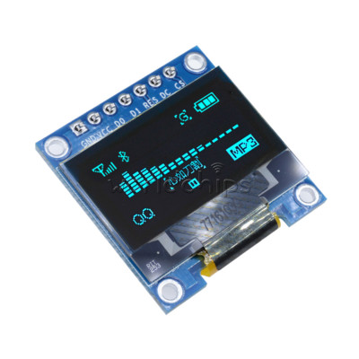 Blue 0.96'' I2C IIC SPI Serial 128x64 OLED LCD LED Display Module for Arduino