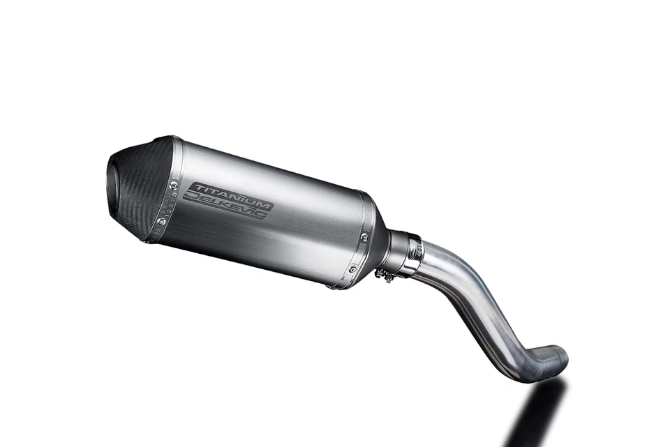 Kit silenciador de escape Kawasaki Z800 2003-2016 Slip On 10" X-Oval Titanium Foto 4 de 4