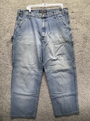 Levis Silver Tab Carpenter Jeans Mens Size 38x32 Blue Denim 90's