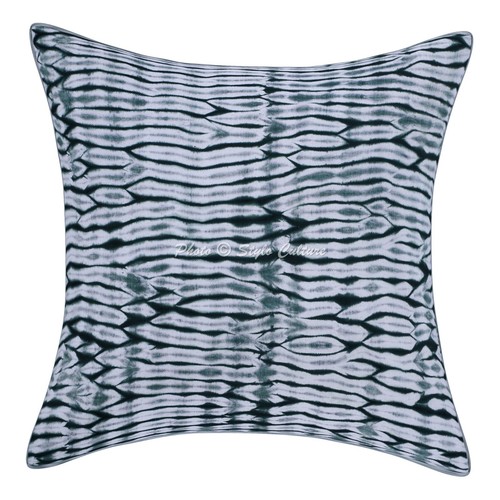 Shibori Handwoven Pillow Cases Floor Tie Dye Modern Home Car Boho Cushion Cover - Picture 3 of 7