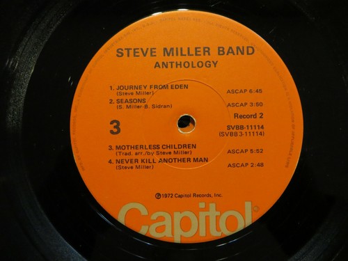 Steve Miller Band – Anthology - 1975 - Capitol SVBB-11114 Vinyl 2xLP G+/G+!!! - Picture 9 of 10