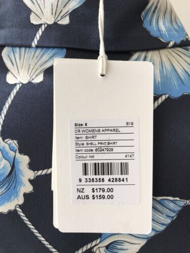 | COUNTRY ROAD | shell print shirt ink | NEW | $159 | SIZE: 6,8 | - Picture 6 of 11