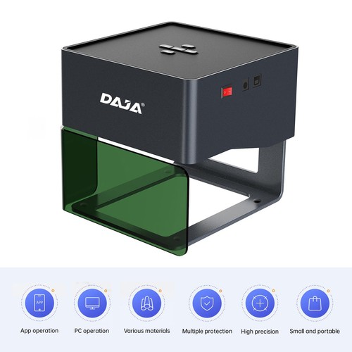 Grabadora láser DAJA DJ6 máquina de tallar grabado 80x80 mm hágalo usted mismo marcador de logotipo J0S8 - Imagen 2 de 12