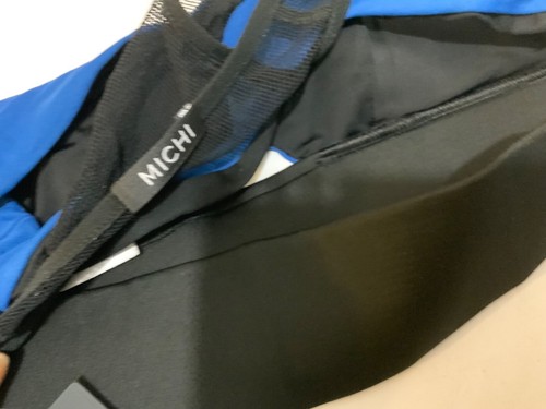 Reggiseno sportivo MICHI blu e nero nuovo con etichetta taglia L - Foto 8 di 10