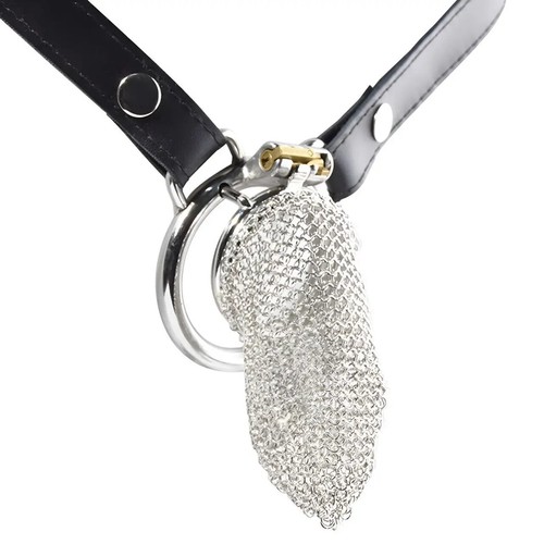 5 Sizes Stainless Steel Male Chastity Device Hauberk Cage for Men Lock Ring Belt - Picture 19 of 44