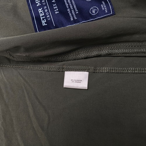 Chaleco Peter Millar Hombre Grande Verde Flex Adapt Cremallera Completa Corona Hecho a Mano Golf Elástico - Imagen 5 de 12