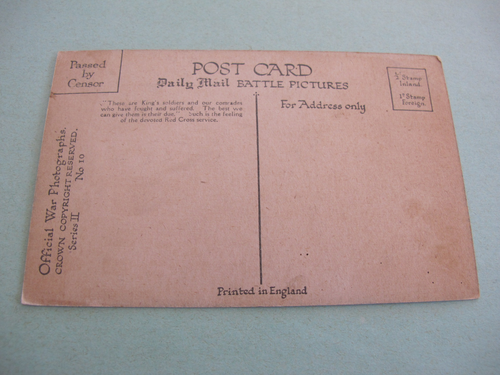 WW1 Battle Pictures Daily Mail Series II No 10 Postcard - Picture 2 of 2