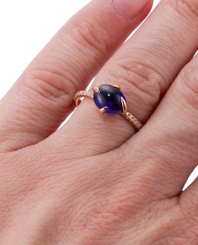 Mimi Milano Gold 1.50ct Sapphire Diamond Ring - Picture 4 of 4