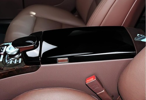 Bright Black Console Armrest Box Panel Decor Fit For Benz S-Class W221 2008-2013 - Foto 5 di 10