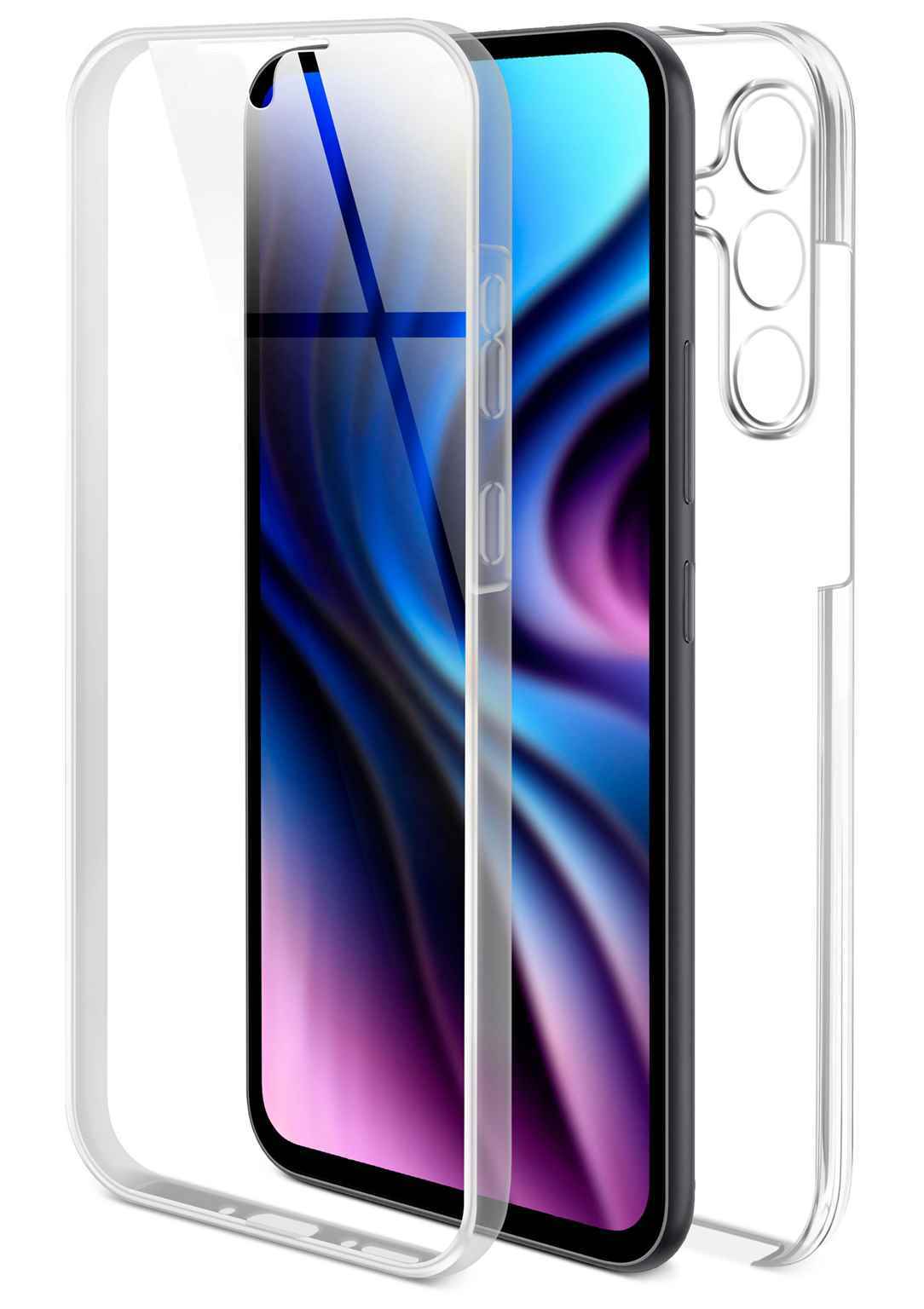 Удобный чехол Hülle для Samsung Galaxy A54 5G, прозрачный 360 градусный чехол Schutzhülle TPU